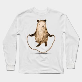 Sipping Bear Long Sleeve T-Shirt